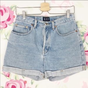 Vintage GAP High Waisted Cuff Jean Shorts